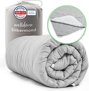 Welldora OPTICLIMA Allergiker Bettdecke 135x200 | 4 Jahreszeiten - Fachärztlich geprüft & Oeko-Tex für besten Schlafkomf
