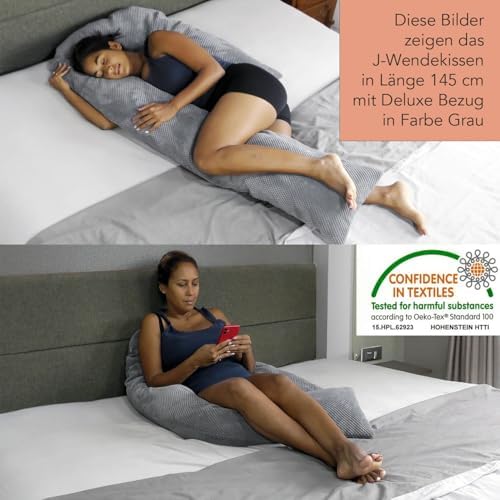 Traumreiter Schwangerschaftskissen XXL – Ergonomisches Wendekissen mit Memory Foam für schwangere Mütter, ideal zum Schl