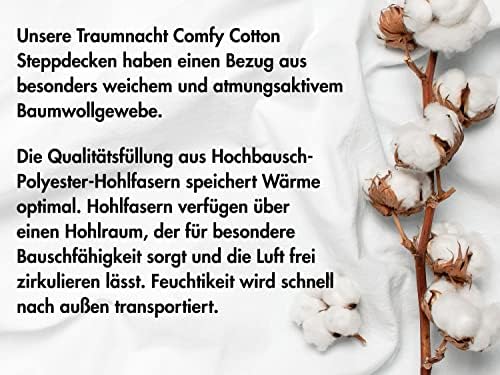 Traumnacht Komfort Kopfkissen 40x80 cm – Öko-Tex Baumwollbezug für erholsamen Schlaf in Deutschland