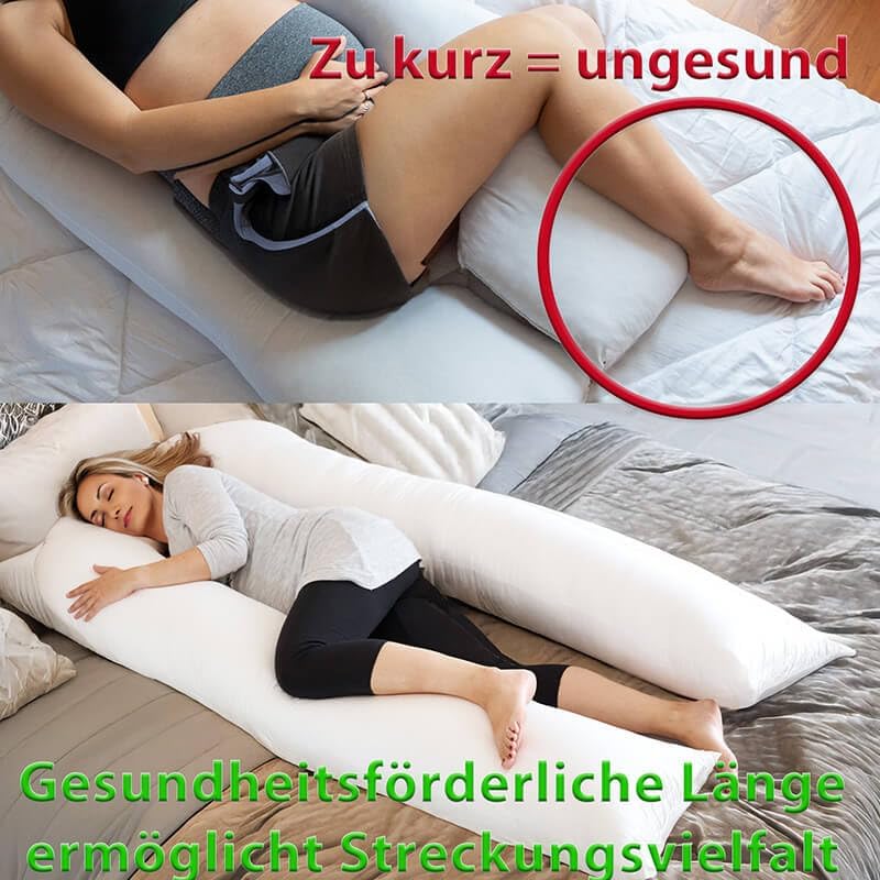 Traumreiter Schwangerschaftskissen XXL – Ergonomisches Wendekissen mit Memory Foam für schwangere Mütter, ideal zum Schl